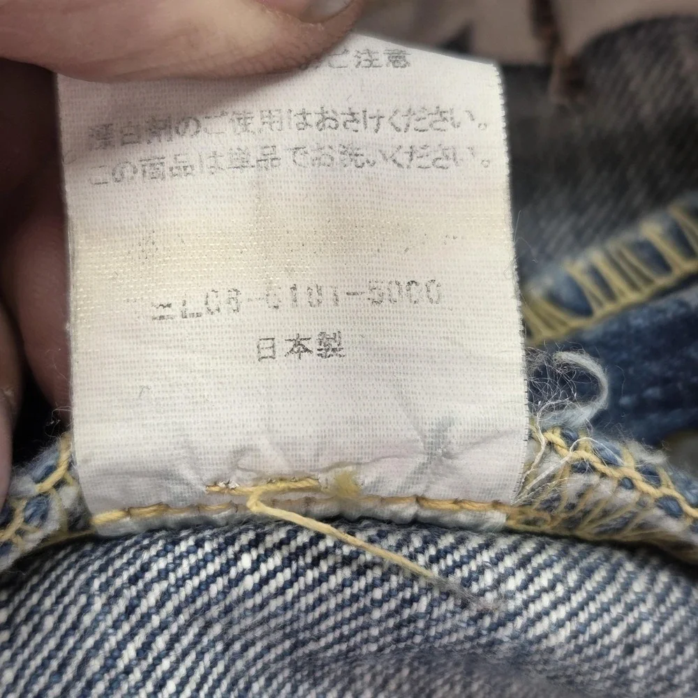 Fullcount Jeans Mens Blue Selvedge Thrashed Destroyed Fits 30x32